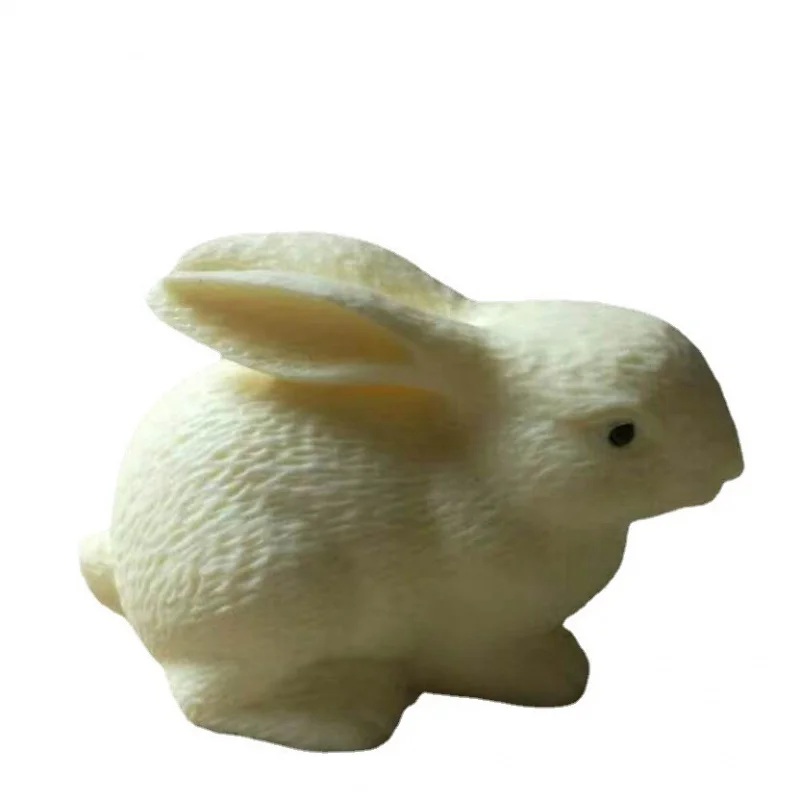 Резьба по ореху цвета слоновой кости нефритовый заєць ручные детали настольные