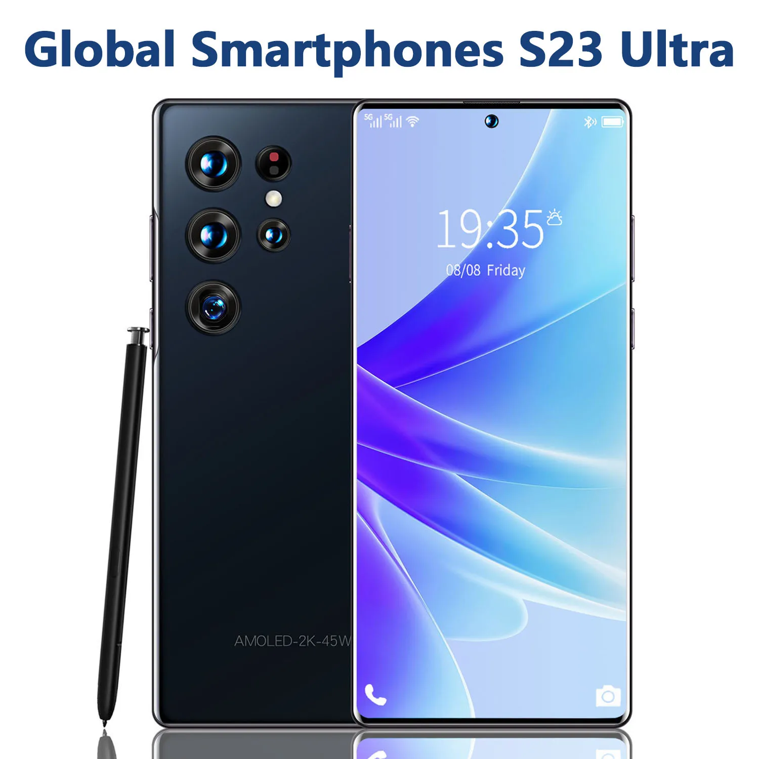 

S23 Ultra Smartphone Original 7.3 inch 16GB+1TB Android Mobile Phones Unlocked 48MP+100MP 8000mAh 5G Network Cellphone Celular