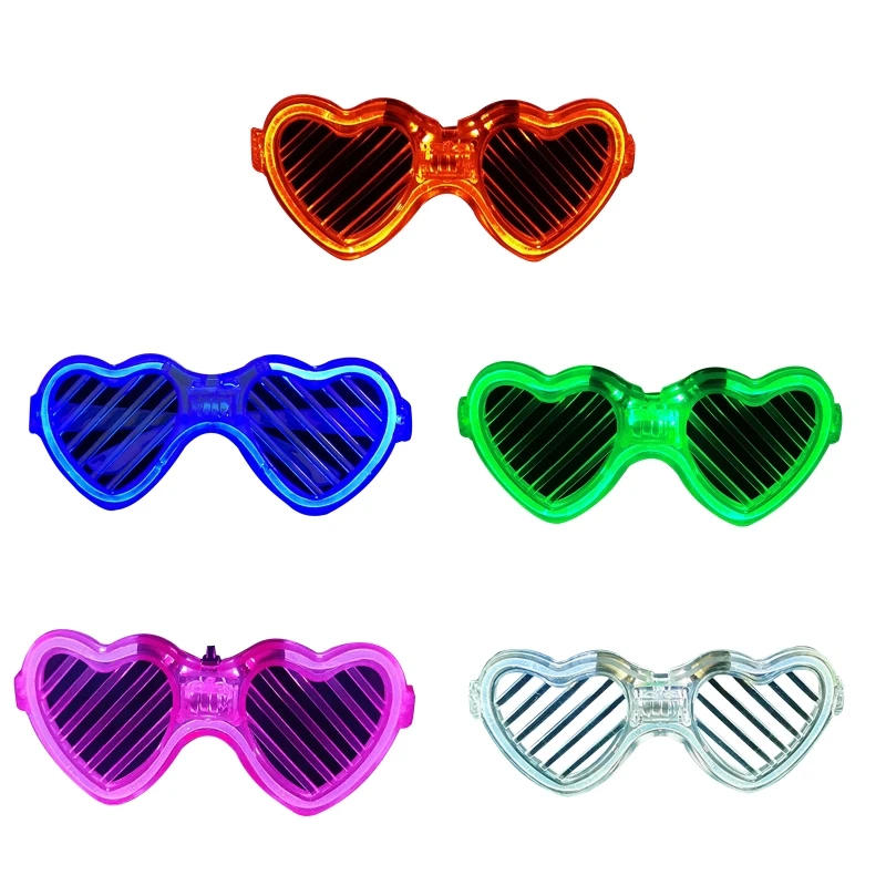 

T5EC Novelty LED Luminous Glowing Glasses Festival Gifts Supplies for Kids