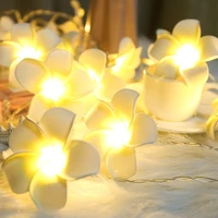hawaii rose flower christmas lights holiday egg flower string lights battery operated valentine wedding party decoration lamp