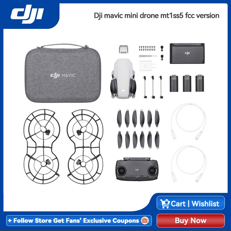 Дроны DJI Mavic Mini версия MT1SS5 FCC стандартный комплект камера 2.7К максимальное время