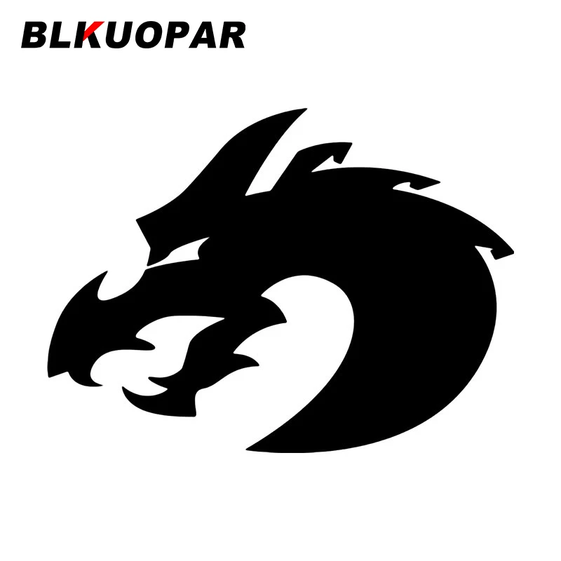 

BLKUOPAR Abstract Dragon Head Logo Car Sticker Creative Sunscreen Scratch-Proof Decals Waterproof Personality Funny Car Styling