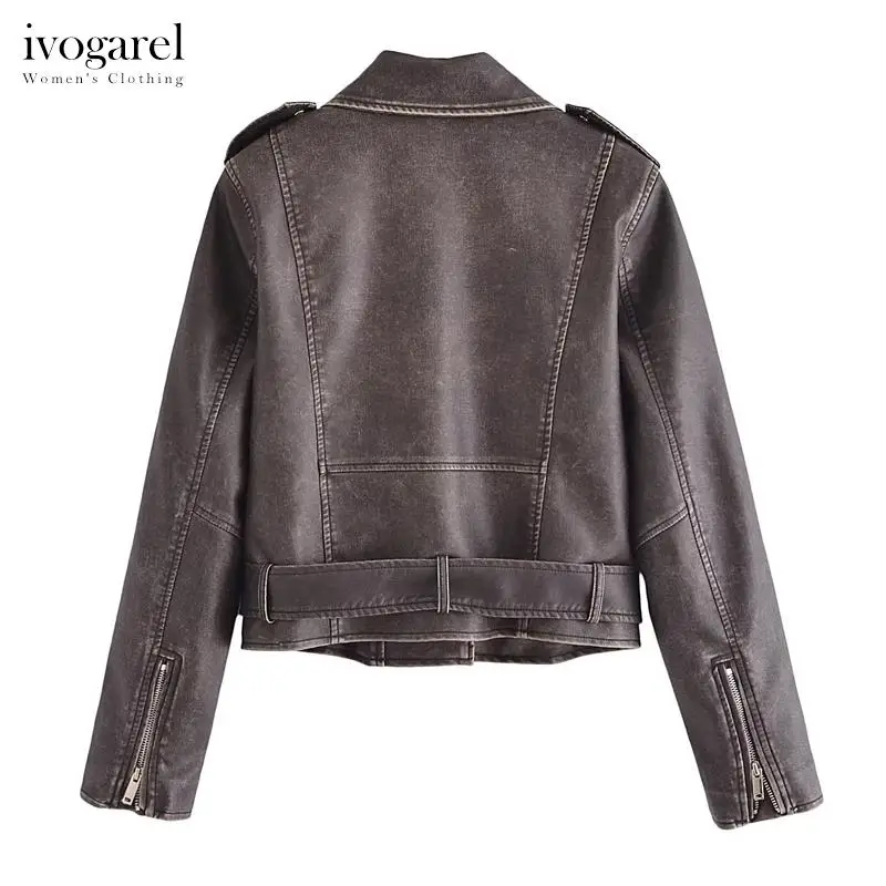 Рисунок 2 - Женская потертая мотоциклетная куртка Ivogarel