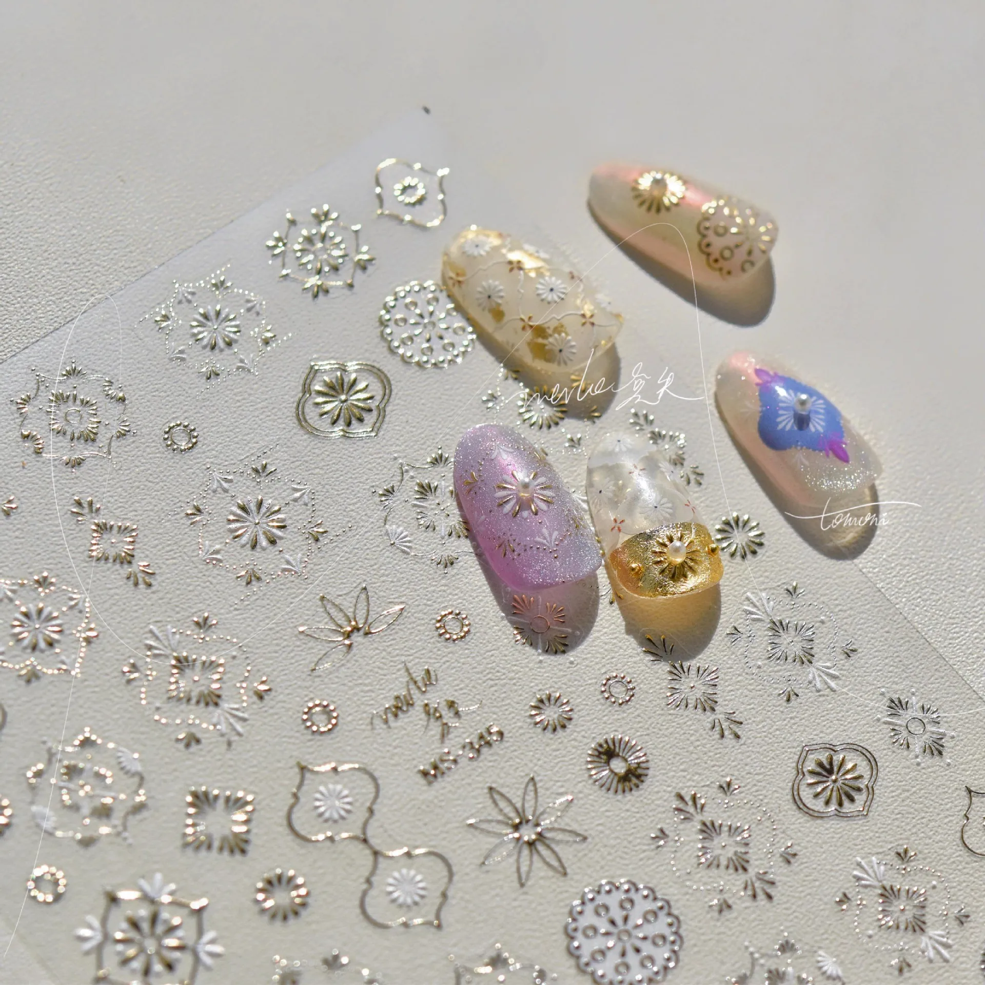 Высококачественные наклейки для ногтей в богемном стиле