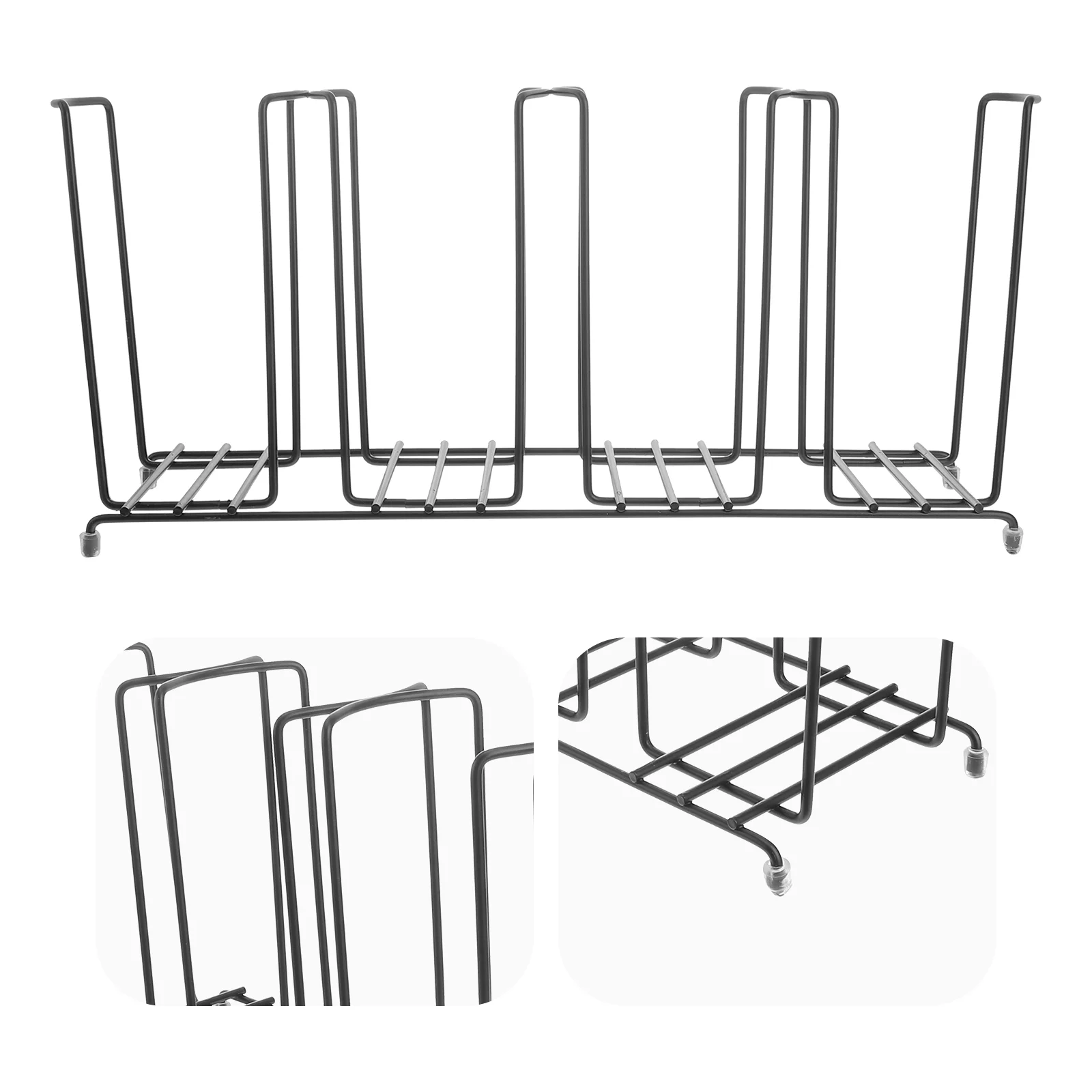 

1Pc Durable Cup Dispenser Organizer Bar Party Cup Rack Non-skid Divider Black