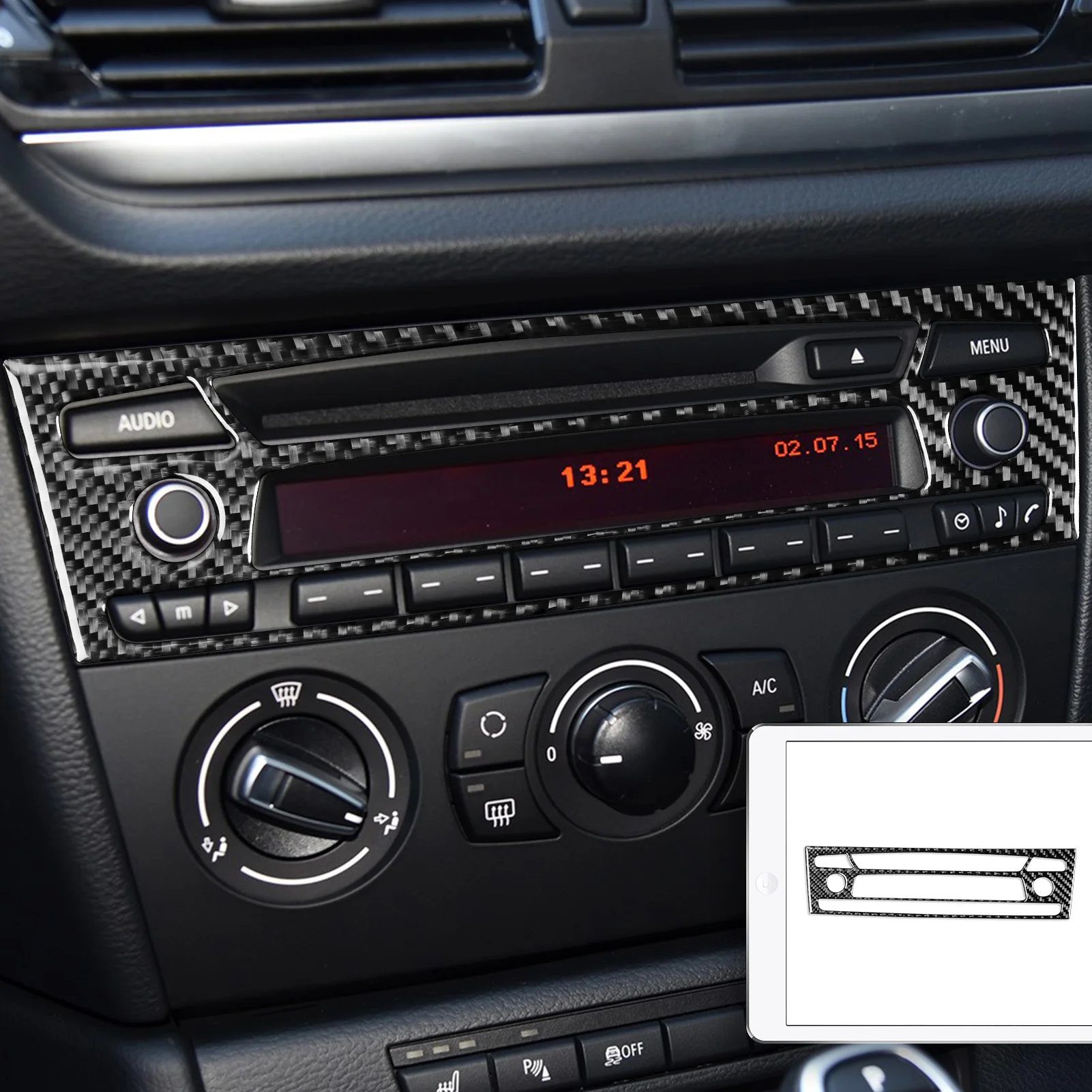 

Рамка для радиоконтроллера BMW X1 E84 2013-2015 из углеродного волокна