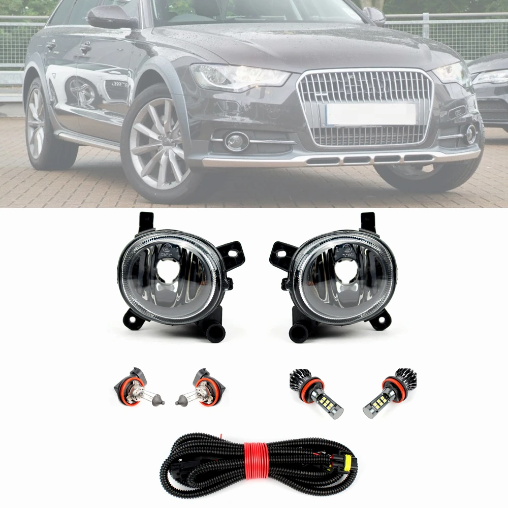 

Car-styling Front Fog Light Fit For Audi A6 C7 Avant Wagon 2011 2012 2013 2014 A6 Allroad 2012 2013 2014-2018 Driving Light
