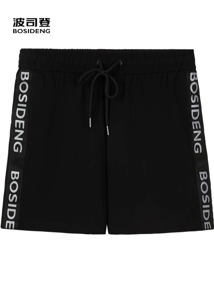 

BOSIDENG летние брюки, женские короткие брюки, повседневная верхняя одежда, свободные высококачественные с буквенным принтом по бокам B00922320