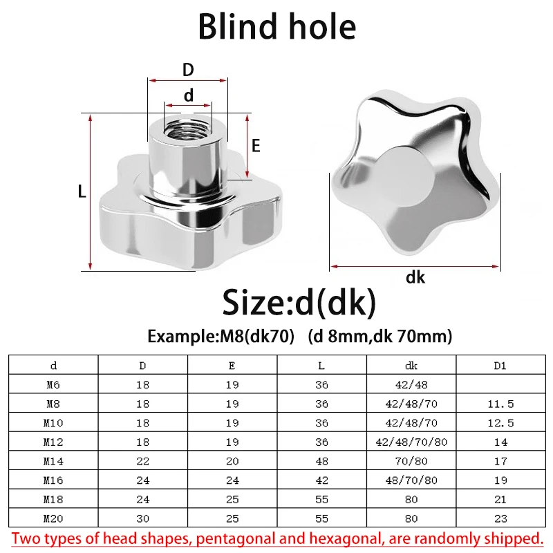 

Гайка ручки в форме звезды из нержавеющей стали 304 M6M8M10M12M14M16M18M20