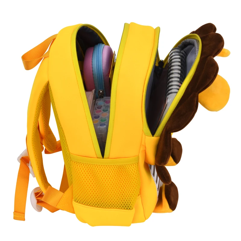 Children School Bags For Boys Kids School Backpacks Lion Lightweight Waterproof Bagpack Toddler Anti-lost Kidergarten Schoolbags