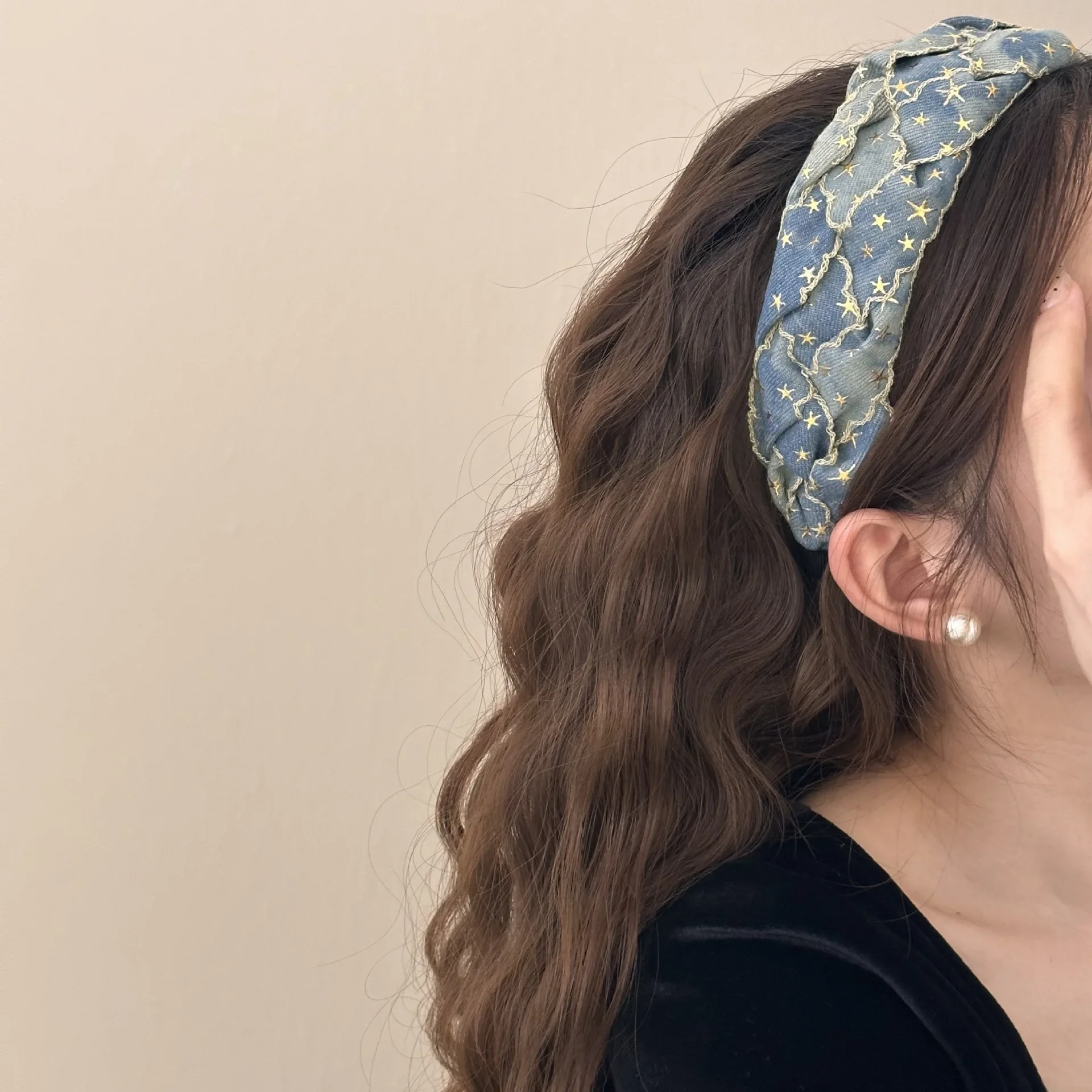 Женская повязка на голову в корейском стиле