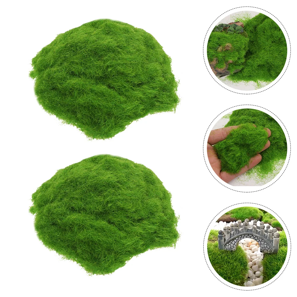 

Moss Green Faux Artificial Fake Decor Decorative Prop Balls Flower Plants Stones Multi Diy Garden Bedroom Function Nylon Vivid