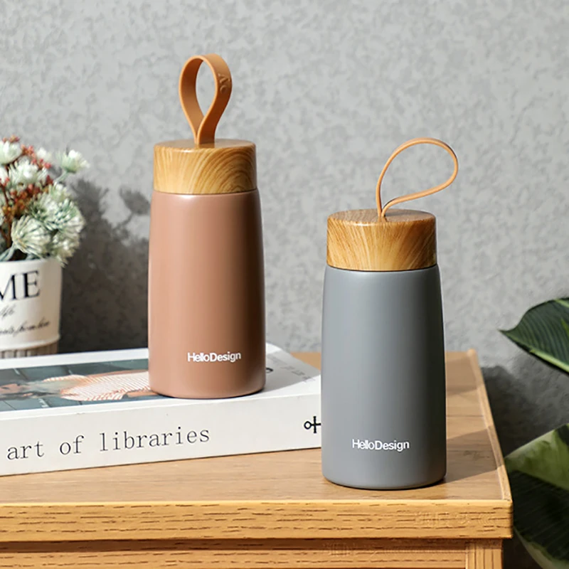 

Travel Mini Portable Thermos Bottle 280ml Small Stainless Steel Tumblers For Kids Student Milk Coffee Mug Cute Water Bottles