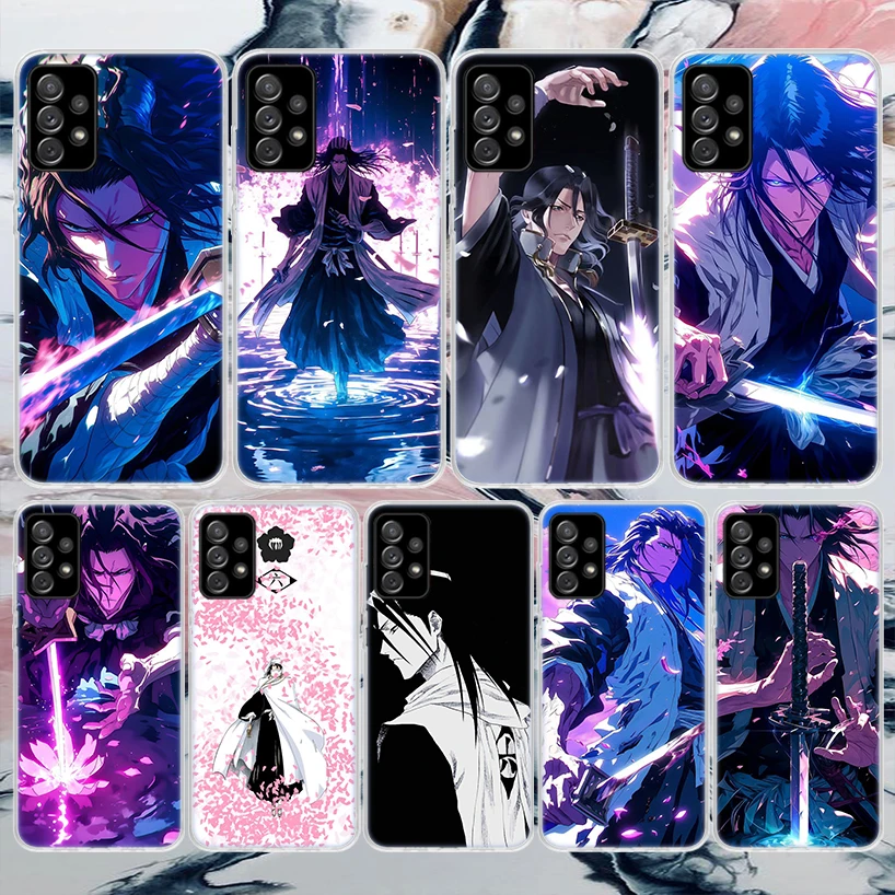 Мягкий чехол для телефона Bleach Kuchiki Byakuya Samsung Galaxy A16 A15 A14 A13 A12 A55 A54 A53 A52 A35 A34 A33 A32 A25 A24 A23