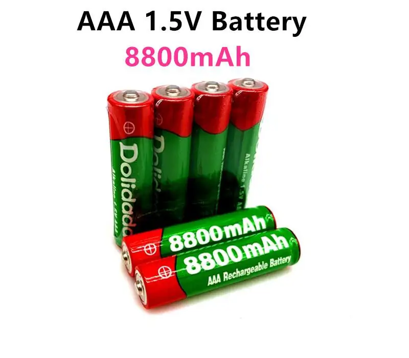 

4/8/12/16/20PCS 1.5V AAA rechargeable battery 8800mAh AAA 1.5V New Alkaline Rechargeable battery for led light toy MP3 long life