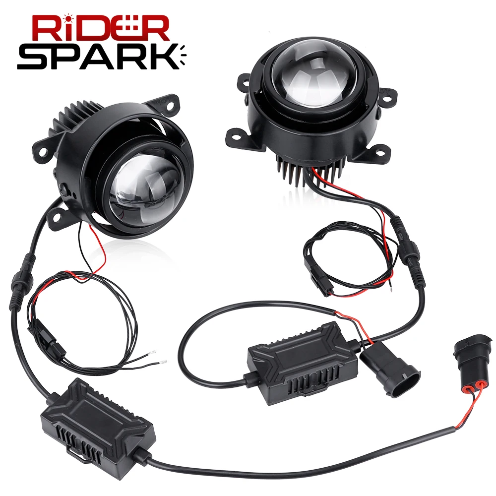2.5 inch Bi-led Fog Lights For Ford Focus 2 3 MK2 MK3 Fiesta Ranger /Renault/Mitsubishi/Subaru PTF Lenses LED Projector Tuning