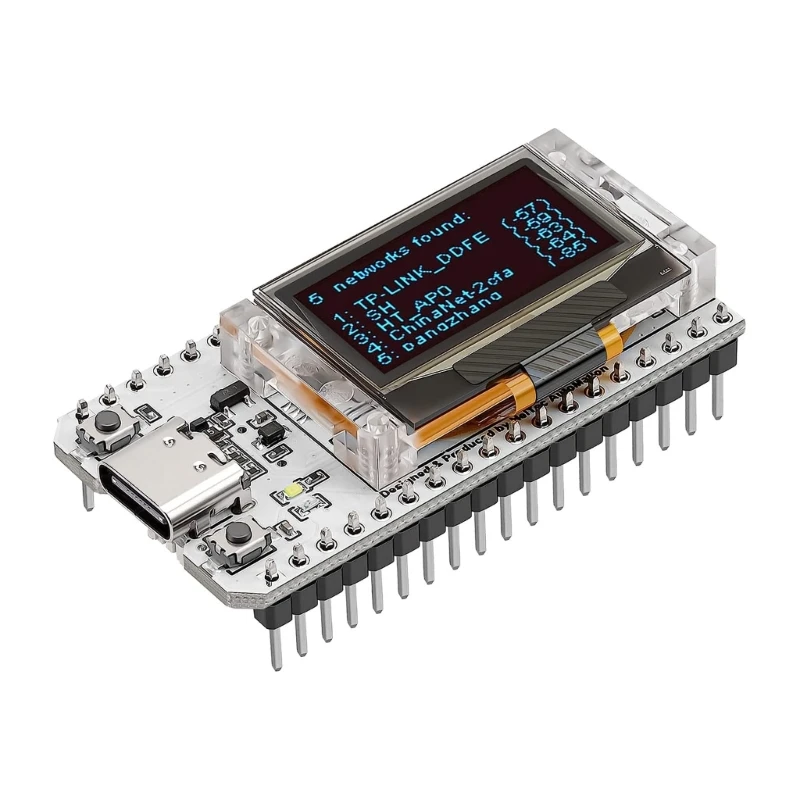 

YYDS ESP32 Development Board WIFI Dual Core CP2102 with 0.96inch OLED Display Included Antenna for Smart Home