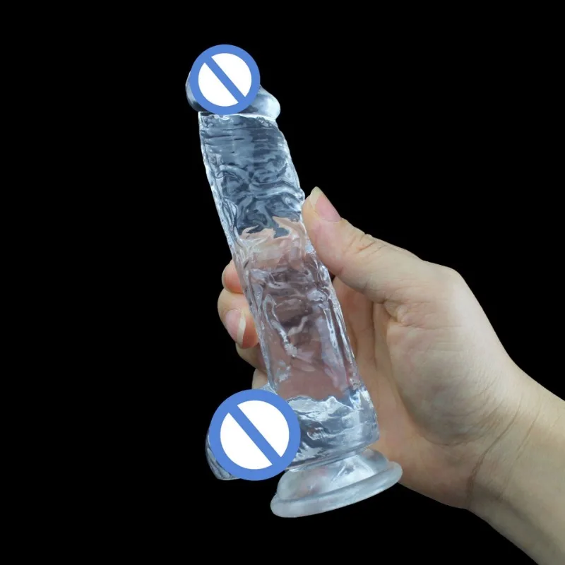 

2023 new Small penis female sex dildo TPE high transparent crystal penis 2.5cm*15cm