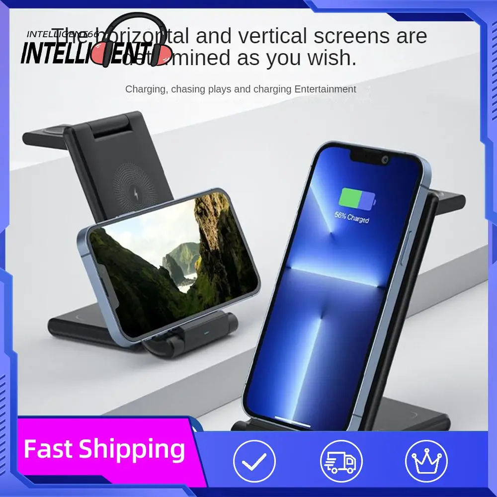 

Portable Phone Chargers Heat Dissipation Charging Dock Station Fast Charge Folding Wireless Charger Office Accessories Faster