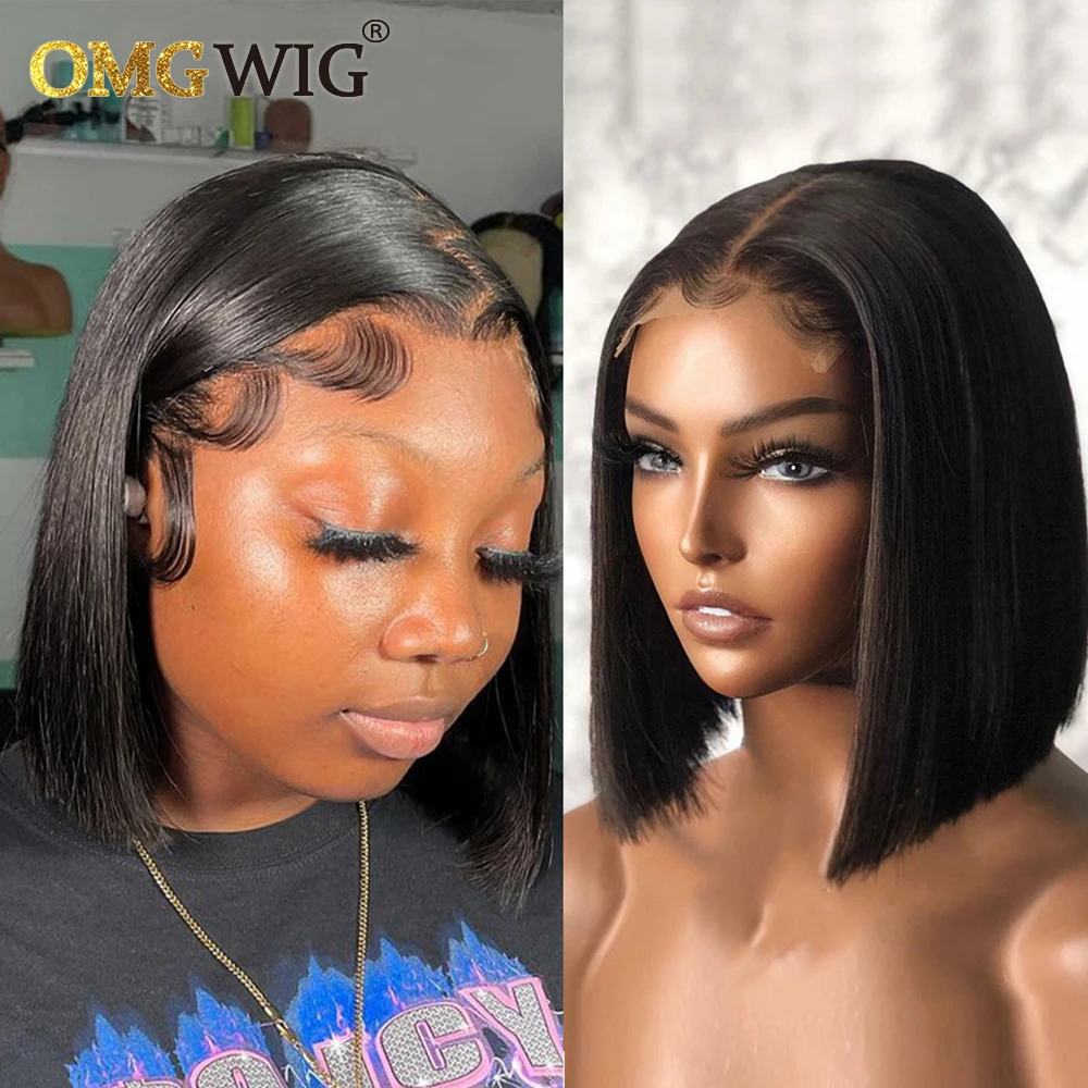 Парик фронтальный 13x6 прямые перуанские натуральные человеческие волосы