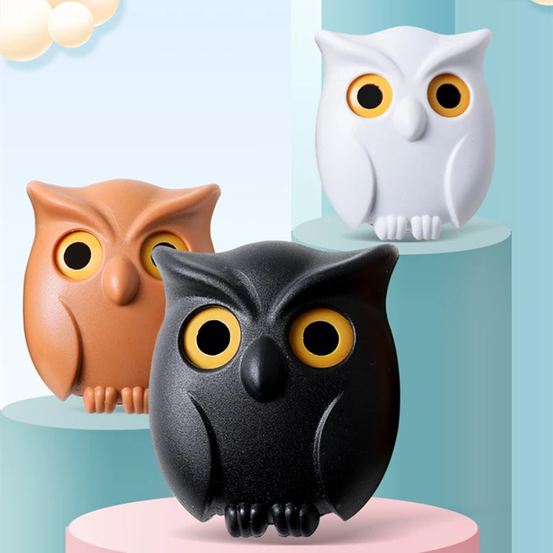 

1PCS Owl shape wall hook Key Holder wall sticker Keep Keychains Key Hanger Hooks Wall Hanging Hook for kitchen Home Adhesive