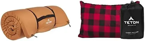 

XXL Camp Pad; Sleeping Pad for Car Camping , Brown