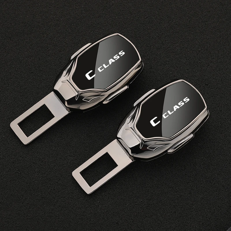 

Car seat belt locker carabiner extender insurance belt insert buckle for Mercedes Benz C CLASS with logo car Accessories