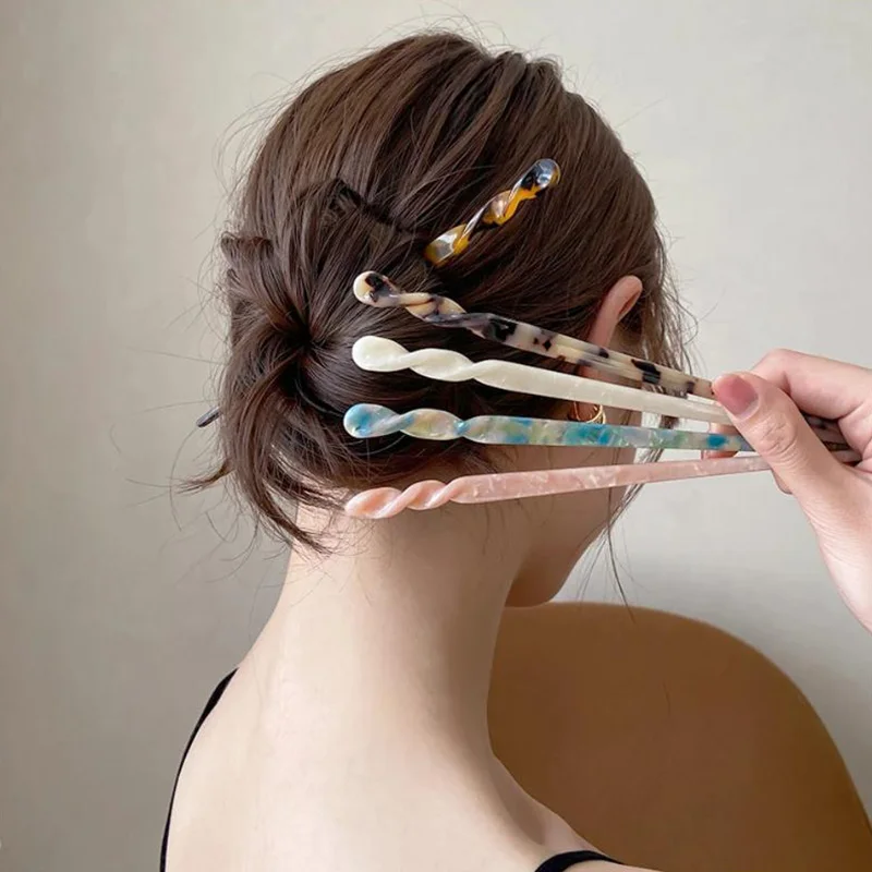 Винтажные разноцветные палочки для волос с уксусной кислотой