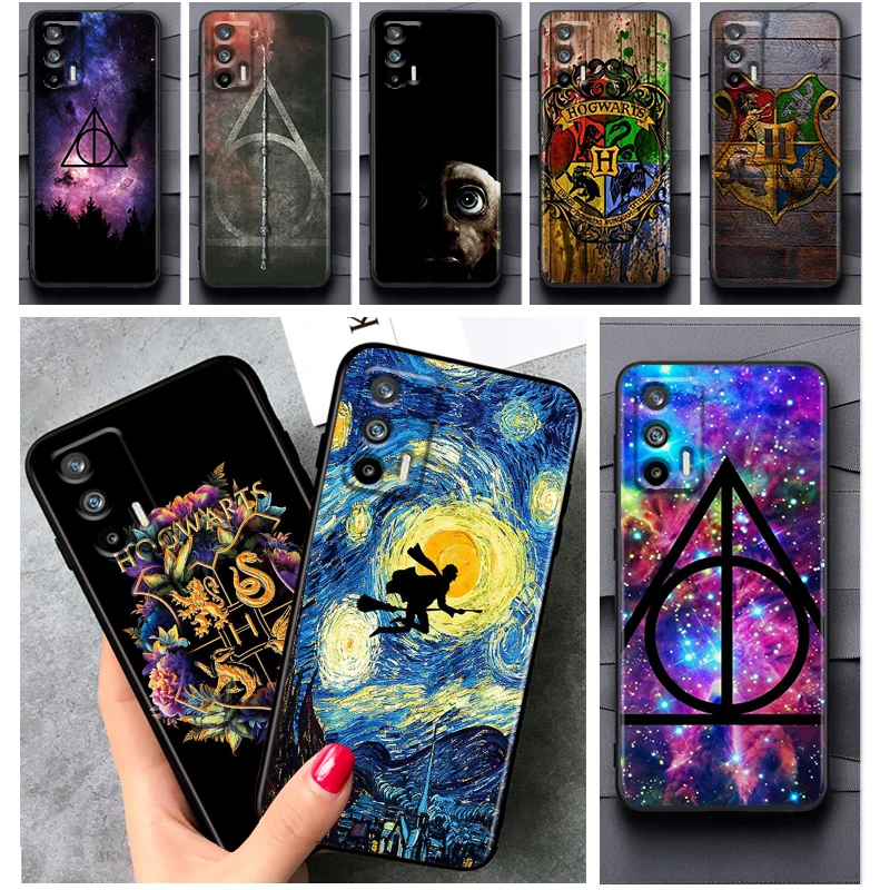 

Ring Potters Wand Harries Cool Phone Case For OPPO Realme V11 X3 X50 Q5i GT GT2 Neo2 Neo3 C21Y C3 9 9i 8 8i 7i Pro Master Black