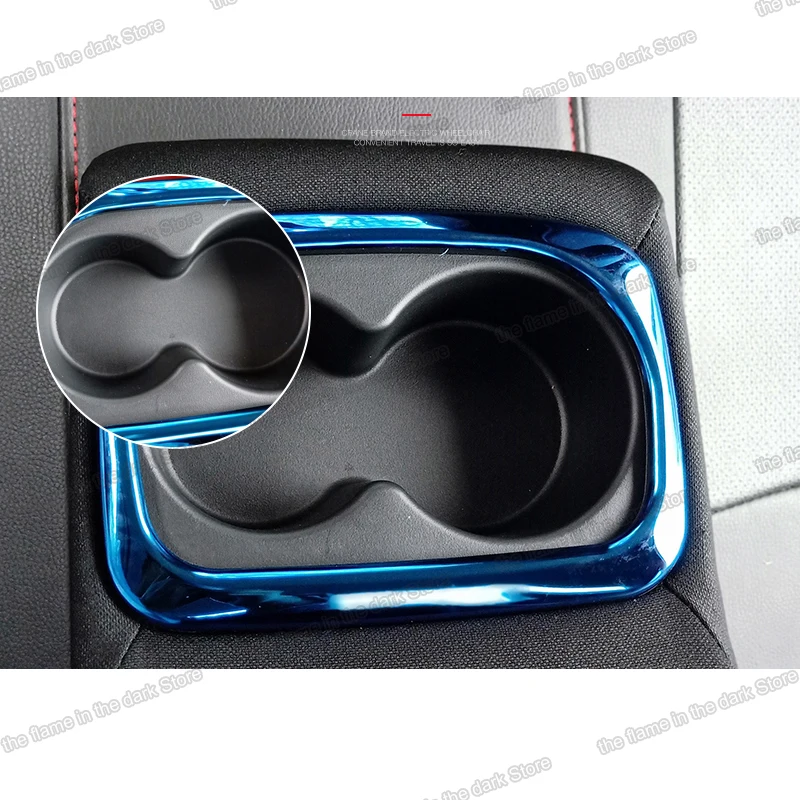 

for Honda Civic 10th Car Rear Armrest Cup holder Frame Trims Decorative type r 2017 2018 2019 2020 2021 10 hatchback auto