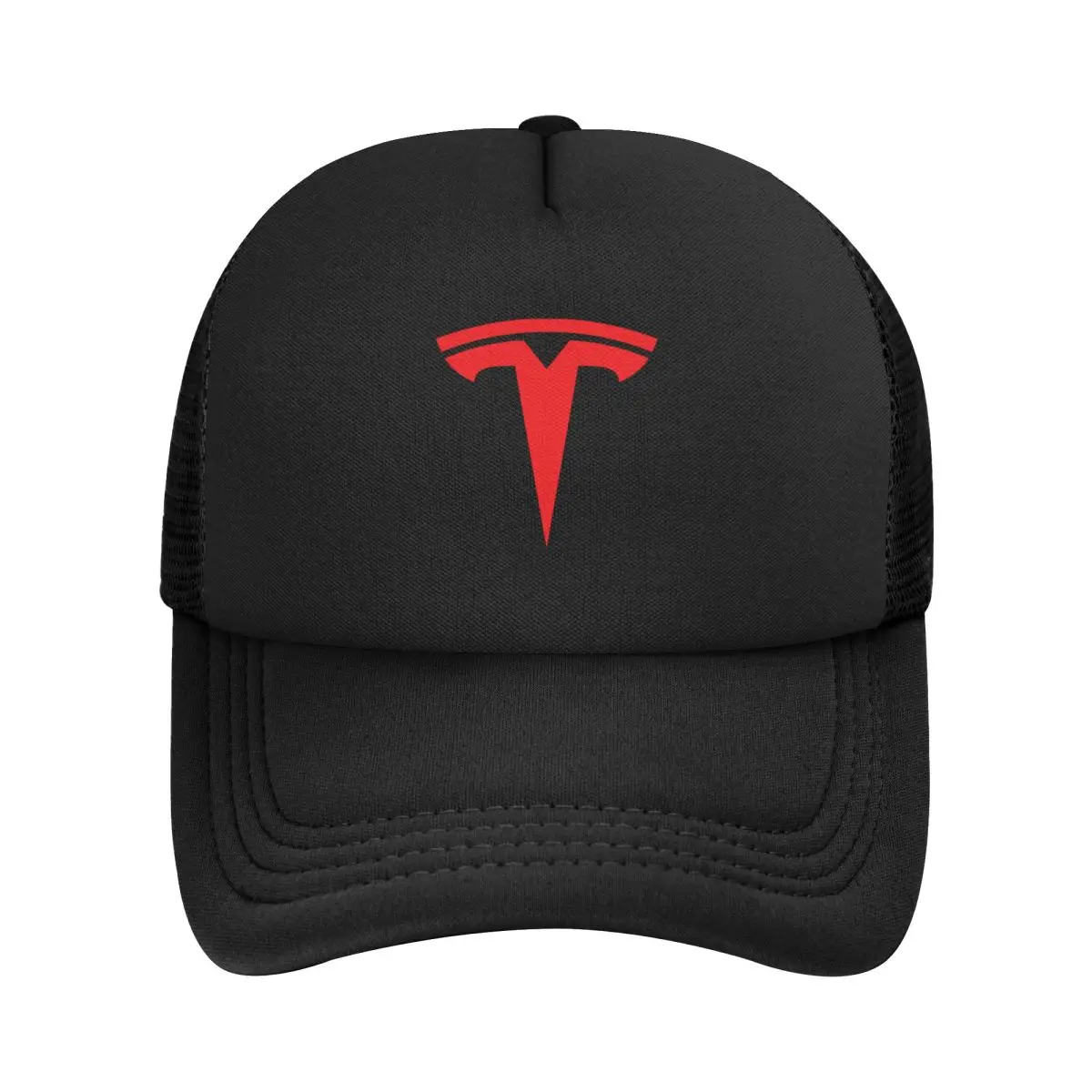 Fashion Red Teslas Motors Car Racing Baseball Cap Women Men Breathable Trucker Hat Performance