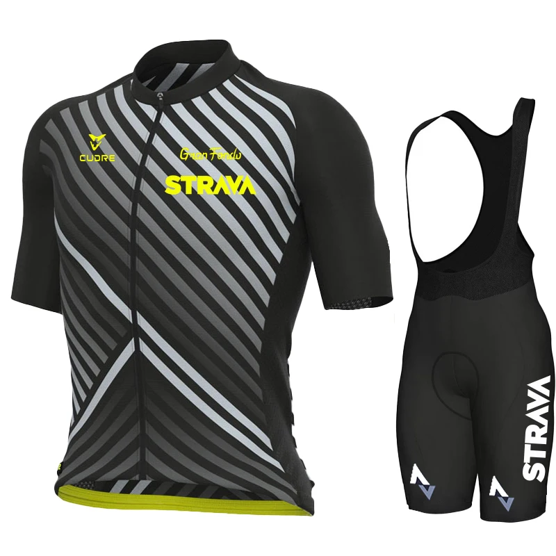 

Cycling Clothing Man Strava Pro Team for Bicycle Tricuta Men's Outfit Set Clothes Suit Jersey Maillot Mtb Shorts Summer Uniform
