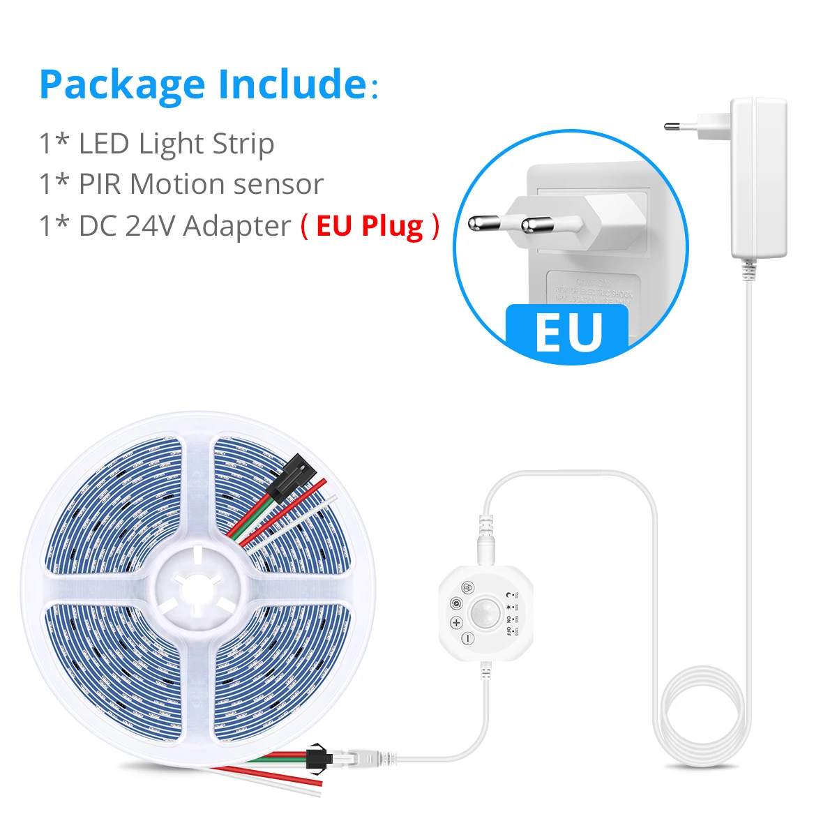 

Адресуемая светодиодная лента WS2811 с датчиком движения 5м/10м