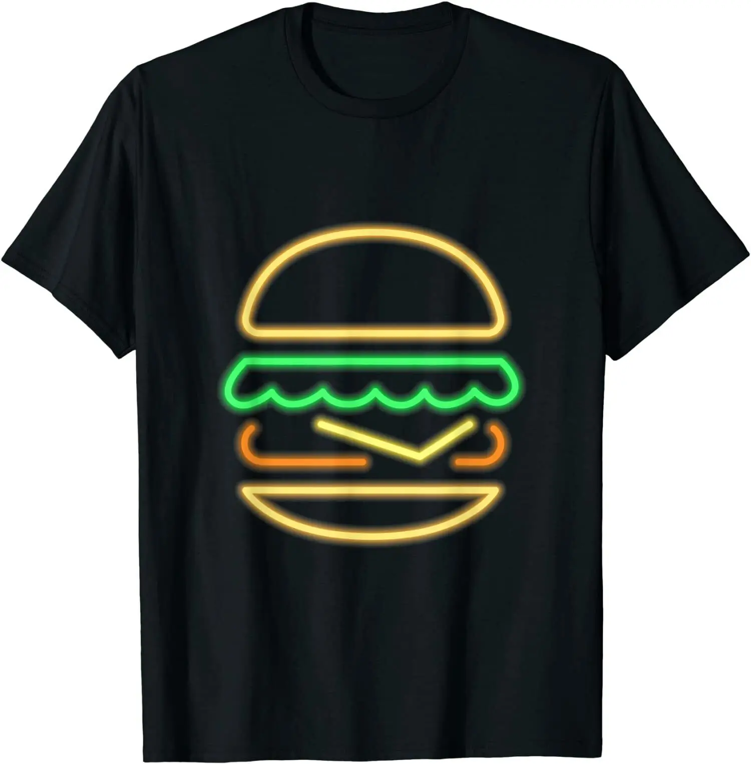 

Burger Style 80s Retro Classic Premium O-Neck Cotton T Shirt Men Casual Short Sleeve Tees Tops Harajuku Streetwear