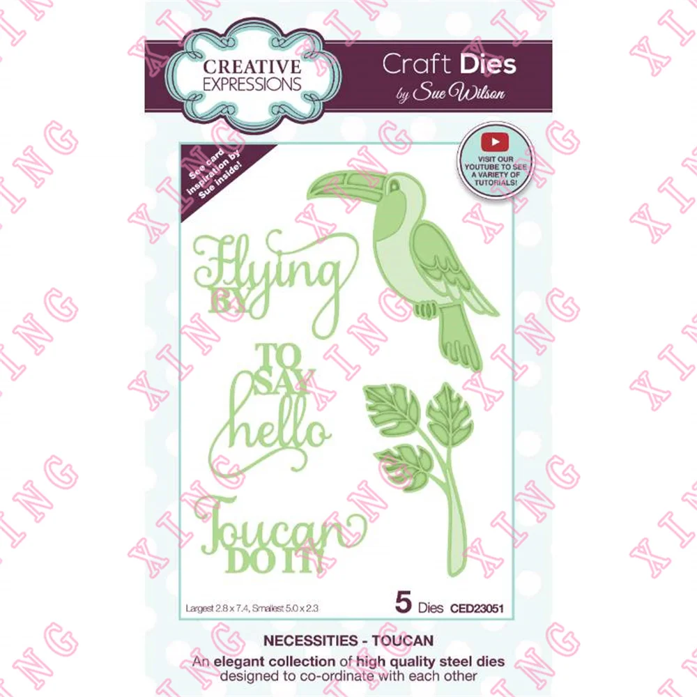 

Newest Necessities Toucan Craft Metal Cutting Dies Scrapbook Decorate Embossing Template Diy Gift Card Handmade Blade Punch Mold