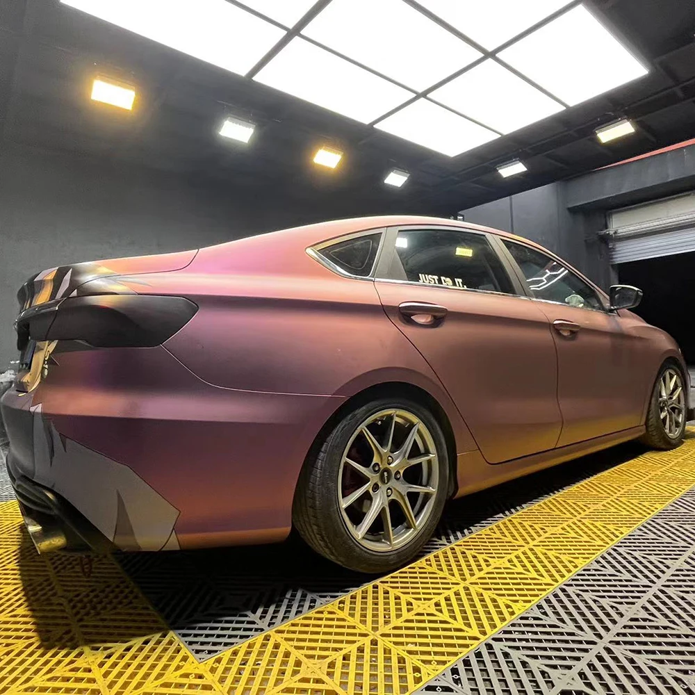 Откидная розовая фиолетовая пленка ультратонкая матовая металлическая