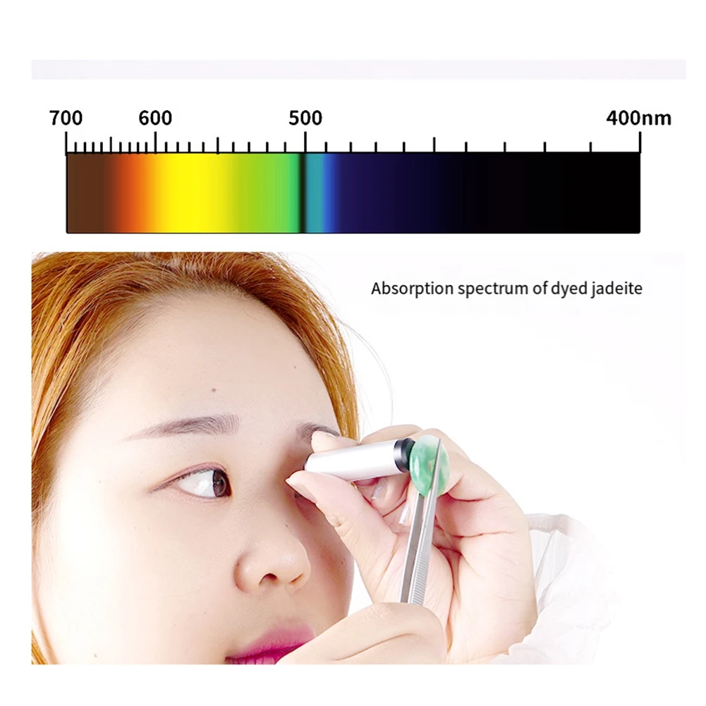 Маленький дифракционный спектроскоп драгоценный камень длина 55 мм ювелирный