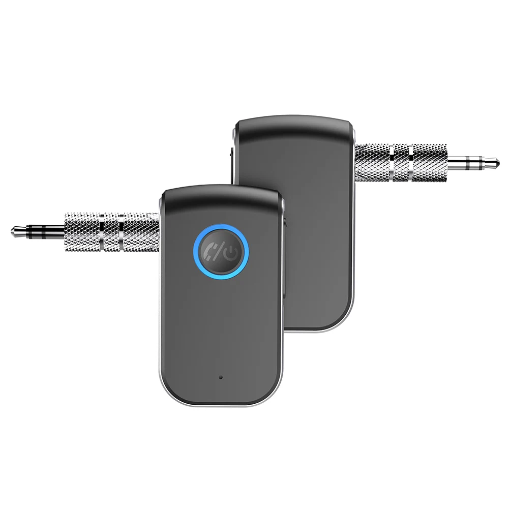 

Приемник динамик Bluetooth-совместимый AUX адаптер Hands-free шумоподавление мини беспроводной Перезаряжаемый для автомобиля разъем 3,5 мм 5,0