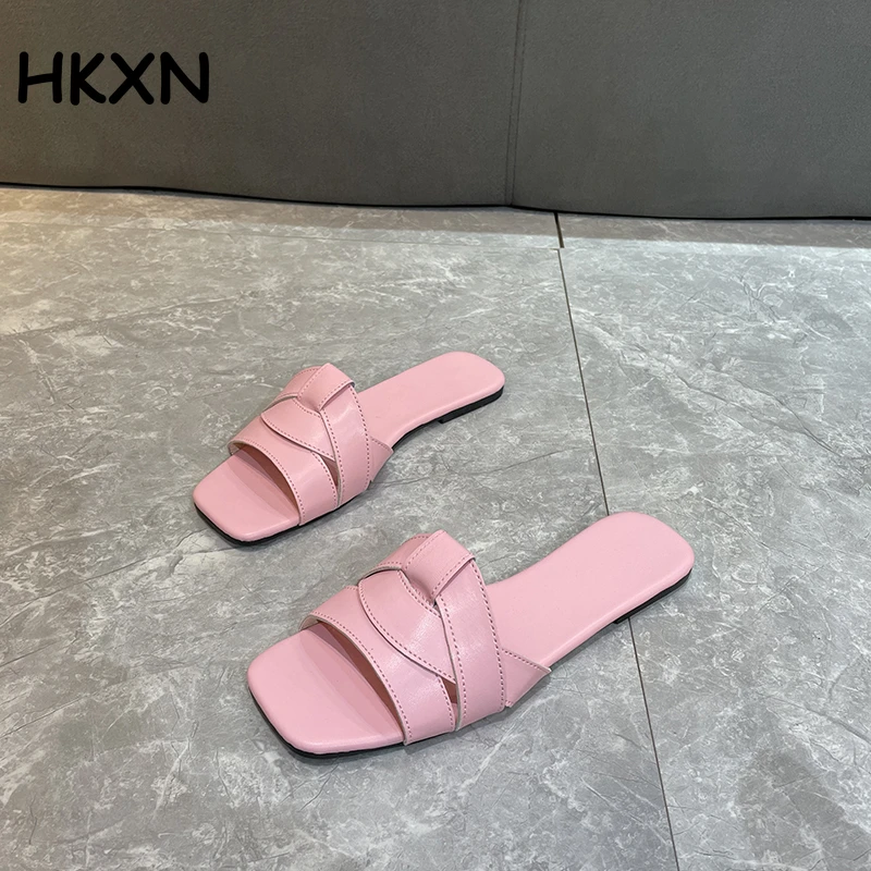 

Летние модные белые шлепанцы, женские сандалии на плоской подошве, шлепанцы, повседневные пляжные шлепанцы, женские шлепанцы для дома и ули...