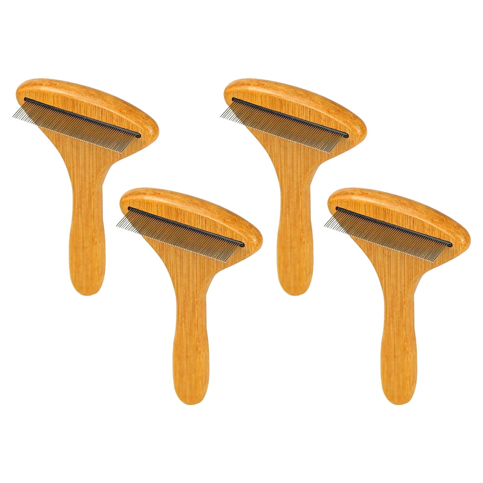 

4 шт., деревянные ручные щётки для чистки кошек