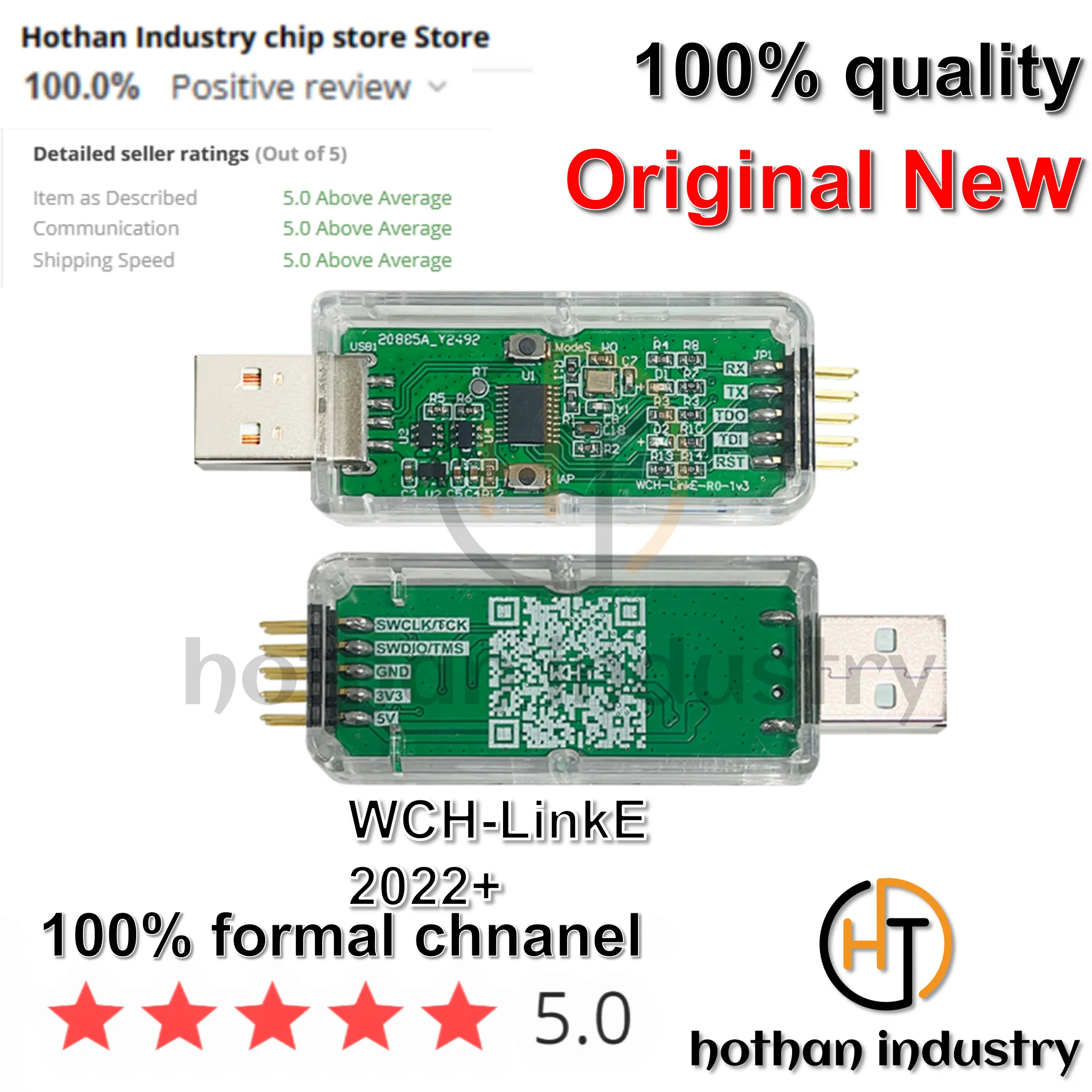

【1PCS】100% WCH-LinkE Online Download Debugger Support WCH RISC-V Architecture MCU/SWD Interface ARM Chip 1 Serial Port to