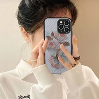 fashion artistic ink painting phone case hard leather case for iphone 11 12 13 mini pro max 8 7 plus se 2020 x xr xs coque