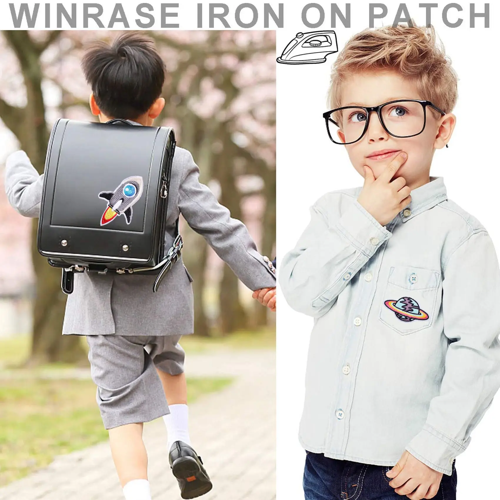 Утюг на заплатках 26 шт. планета астронавта сделай сам украшения аппликации