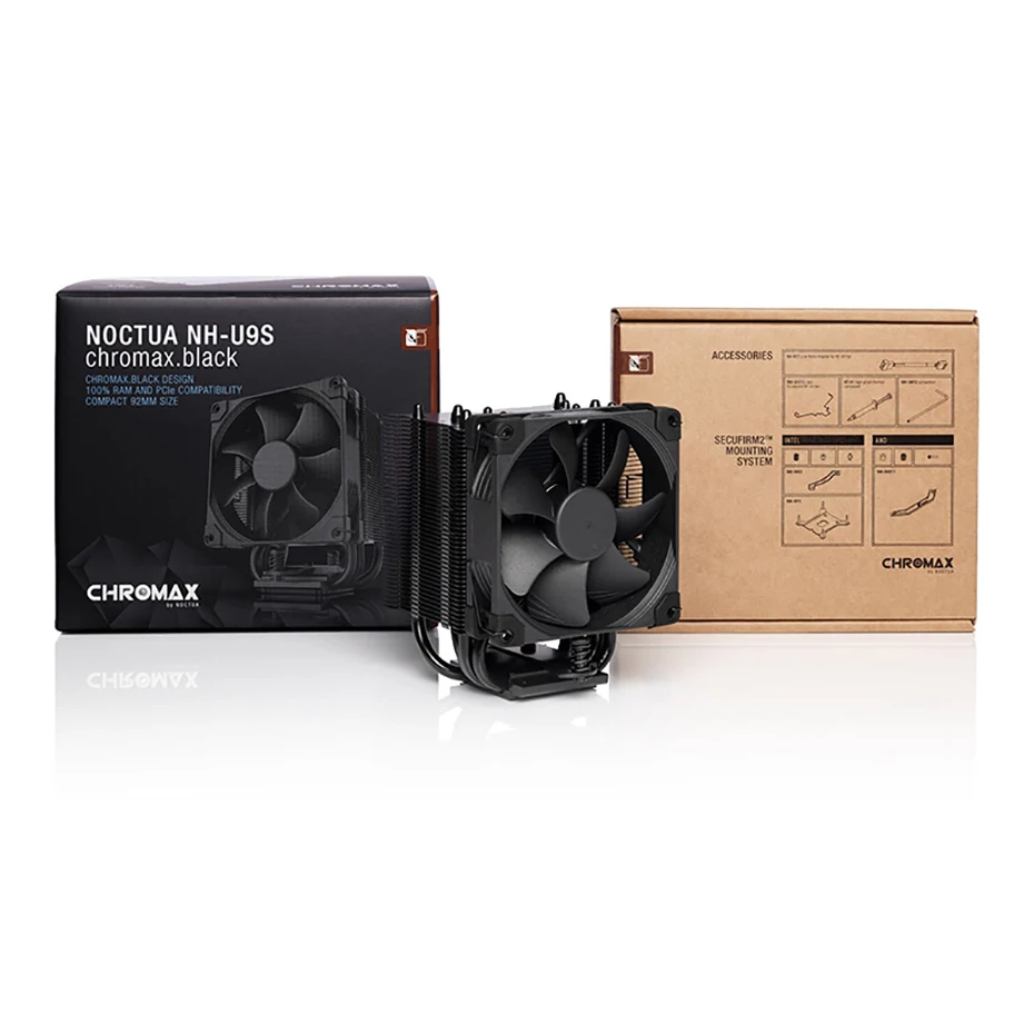 Фото Noctua NH-U9S Chromax.Black Tower CPU Cooler 5, тепловая трубка NF-A9 120 мм, 4-контактный ШИМ вентилятор, тихий вентилятор охлаждения процессора для Intel AMD №5
