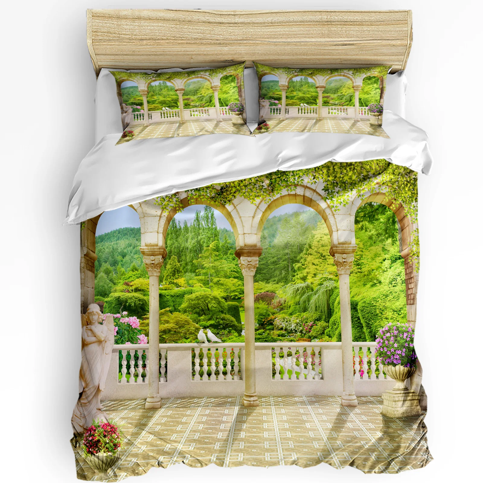 

3 шт., Комплект постельного белья с пододеяльником и наволочками