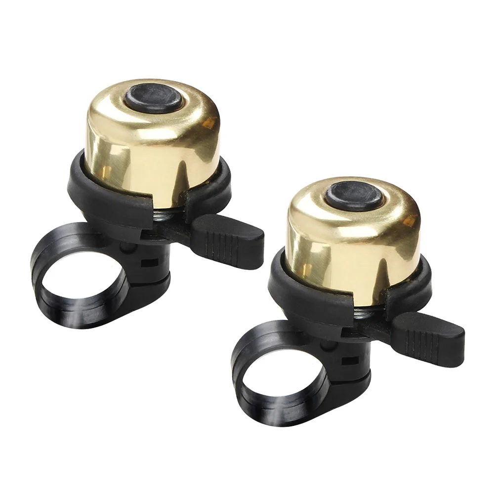 

2pcs Bike Bell Copper Practical Mini Ring Bell Sound Bell Accessory Loud Bell for Bike