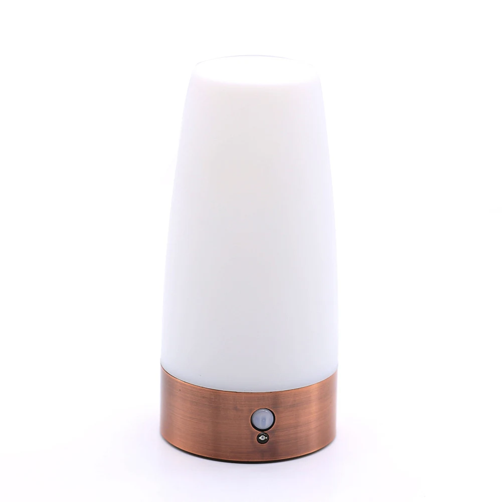 

Table Lamp Warm White Night Light Round Led Battery Operated Home Desktop Bedroom Retro Wireless Decoration Motion Sensor