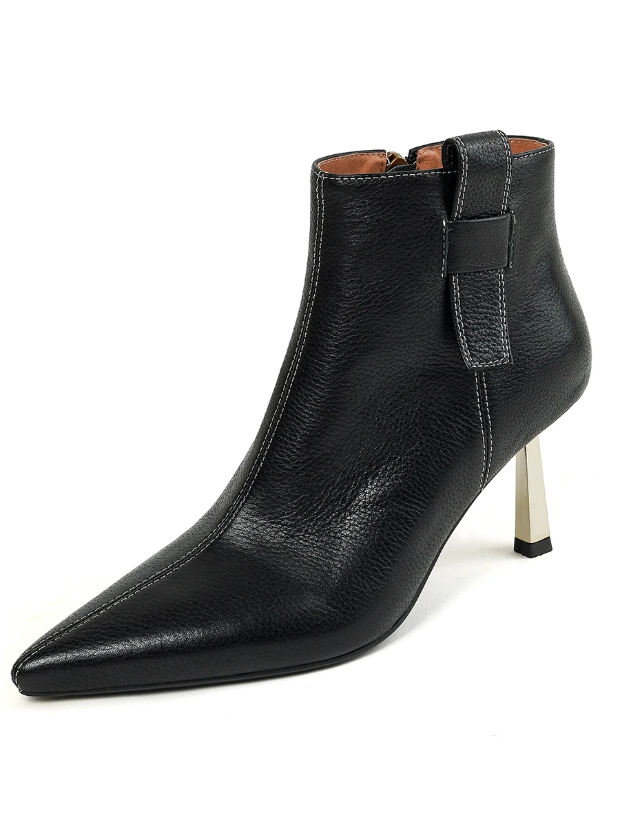 Женские ботильоны из натуральной кожи новые весенне-осенние модные ботинки с