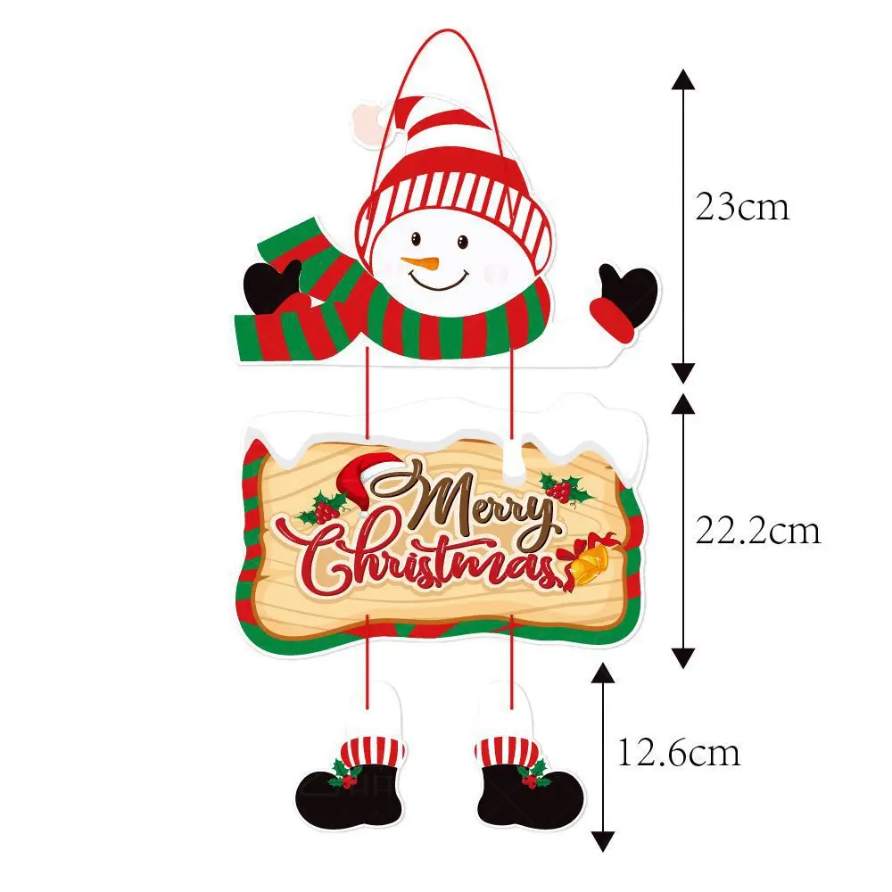 

Christmas Door Hanger New Year Party Pendants Xmas Tree Hanging Oranments Santa Claus Snoweman Elk Merry Christmas Decor