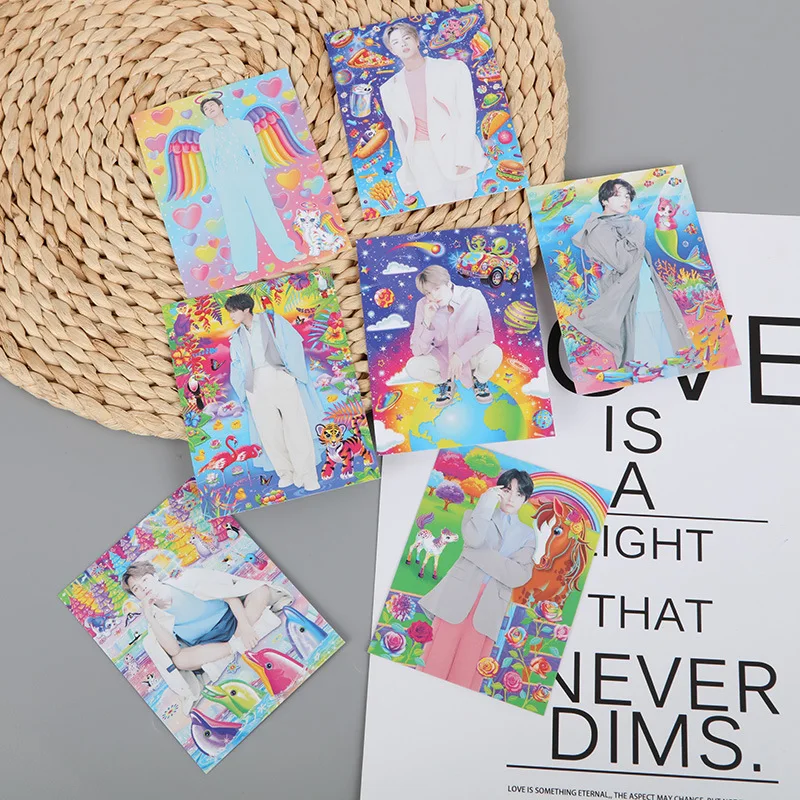 

7pcs/set Kpop Group PAPER Collection Cards Photocard Picture Card Photo Cards LOMO Card for Fans